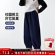 圖圖小象兒童褲子2025秋冬款女童衛褲中大童長(cháng)褲戶(hù)外休閑褲 藏青色 150