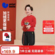 迷你巴拉（minibala）男女童長(cháng)袖套裝加絨兒童長(cháng)褲長(cháng)褲拜年服2026新年冬季