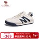 駱駝（CAMEL）德訓鞋休閑板鞋百搭復古經(jīng)典平底小白鞋 G14A547721 白/藍 42 