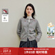 茵曼（INMAN）2026春女裝新款溫柔甜美蘑菇刺繡毛衣小眾百搭針織開(kāi)衫外套 貴族灰 M