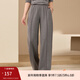 纖莉秀【舒適松緊腰褲子】大碼女裝休閑百搭運動(dòng)褲胖mm2025秋新款3145 灰色 2XL