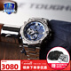 卡西歐（CASIO） G-SHOCK鋼鐵黑暗之心明星同款藍天使GST-B100太陽(yáng)能男表運動(dòng)手表 GST-B100D-2A