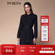PORTS寶姿秋冬新品女裝縫制針織長(cháng)袖連衣裙SM9N014NCC148 黑色 M (6)