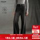 艾諾絲雅詩(shī)【商場(chǎng)同款】2025冬季新款通勤百搭復古直筒牛仔褲長(cháng)褲女40933287 黑灰色 L