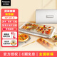 松下（Panasonic）多用途鍋 聚嗨盤(pán) 網(wǎng)紅鍋 電烤盤(pán)烤肉鍋多功能鍋料理燒烤火鍋一體鍋左右獨立控溫 【銀白】M1標準版
