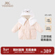 英氏（YEEHOO）【商場(chǎng)同款】童裝女寶羽絨服冬季可愛(ài)保暖羽絨服外套超韌絨 雪域粉【85%白鴨絨】 110 cm-充絨量67g