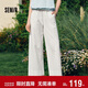 森馬（Semir）休閑褲女寬松闊腿褲顯腿長(cháng)時(shí)尚百搭2025夏季花邊褲子107425127060