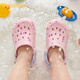 巴拉巴拉兒童洞洞鞋夏季男女童涼拖鞋浴室洗澡女孩涼拖親子鞋沙灘鞋中大童