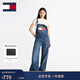 TOMMY JEANS【美式復古】秋冬女裝純棉經(jīng)典潮流拼色大口袋牛仔背帶褲 牛仔藍1A5 S