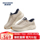斯凱奇（Skechers）云感鞋丨【梁朝偉同款】2025新款男女鞋舒適閃穿鞋經(jīng)典百搭運動(dòng)鞋 男款-自然色/海軍藍色/NTNV 41