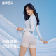 曲線(xiàn)主義云朵系列收腹提臀褲收小肚子高腰塑身輕薄透氣輕塑無(wú)痕 黑色+膚色 2件裝 M (100-110斤)