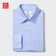 優(yōu)衣庫男裝高性能修身防皺襯衫/長(cháng)袖襯衣商務(wù)通勤482346 477998 482346/60淺藍色 L