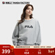 斐樂(lè )FILA官方大熊貓短袖衛衣女子秋冬新款寬松百搭運動(dòng)休閑上衣 煙云花灰-MG M 165/84A/M