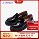 萊爾斯丹萊福家族2025春夏新款英倫復古樂(lè )福小皮鞋單鞋女45302 黛瓦黑 BKB 36 （230mm）