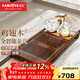 金灶（KAMJOVE）自動(dòng)上水整套茶具套裝 雞翅木實(shí)木茶盤(pán)功夫茶臺茶海電熱茶爐K-185 搭配G9泡茶壺