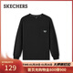 斯凱奇（Skechers）新年禮物2025春冬季男女同款圓領(lǐng)時(shí)尚潮流百搭運動(dòng)打底衫L325U033