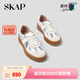 圣伽步（SKAP）板鞋女士運動(dòng)休閑百搭厚底德訓鞋【章若楠同款】 銀色 37