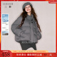 三彩【防水易打理】獨醒2025冬季新款短款羽絨服90白鴨絨面包服F 大象灰 XS 150/76A