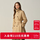 ELAND衣戀經(jīng)典時(shí)尚風(fēng)衣女雙排扣寬松休閑外套2025冬季新款 卡其色(35)Beige S /160