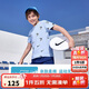 NIKE3BRAND 耐克吸濕透氣短T+短褲2件套25年夏季男女童滿(mǎn)印彈力套裝