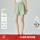 茵曼萊賽爾天絲清涼薄款闊腿休閑褲女2025夏季文藝舒適短褲山本褲 清水綠 L