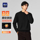 HLA海瀾之家保暖針織衫男圓領(lǐng)加絨加厚柔軟毛衣冬季新年