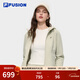 FILA FUSION斐樂(lè )潮牌針織連帽外套女冬新款時(shí)尚休閑修身上衣 蜜餞卡其-LK M 165/84A/M