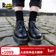 馬丁博士（Dr.Martens）1461 Bex男秋冬爆款通勤光面皮小厚底皮鞋 黑色 37