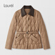Laurèl【白鵝絨】新款羊皮襯衫式翻領(lǐng)羽絨服LWD364L02600 淺咖色 S