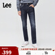 Lee25秋冬新723修身中腰直筒五袋款深藍色男牛仔褲 深藍色  34 