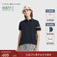 Tommy Hilfiger25春夏新款男透氣珠地棉高級撞色短袖/休閑通勤鑲邊翻領(lǐng)POLO
