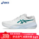 亞瑟士（ASICS）網(wǎng)球鞋防滑減震溫網(wǎng)搭配款專(zhuān)業(yè)款全場(chǎng)景女款網(wǎng)球訓練運動(dòng)鞋 白色/綠色/1042A279-103 溫網(wǎng)配色 37