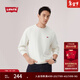 Levi's李維斯25年秋冬新款男士美式簡(jiǎn)約休閑經(jīng)典LOGO圓領(lǐng)衛衣 米白色 M