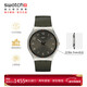 斯沃琪瑞士手表 金屬超薄系列SKIN墨綠 新年禮物商務(wù)休閑石英表SS07S103