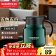 金灶（KAMJOVE）雙層保溫隔熱燜泡壺316不銹鋼內膽泡茶壺茶水分離沏茶壺沖茶壺 綠色（五行·木） 700ml