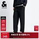 杰克·瓊斯（JACK&JONES） 男裝秋季休閑褲多口袋刺繡寬松松緊抽繩腰頭純色長(cháng)褲子225314045