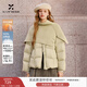 香影張予曦同款圍巾領(lǐng)羽絨服女2025冬季新款90白鴨絨保暖短外套 透明黃 S 155/80A/85-95斤