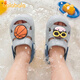 巴拉巴拉兒童洞洞鞋男女童卡通涼拖鞋夏季室內eva軟底寶寶拖鞋外穿沙灘鞋