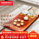 金灶（KAMJOVE）花梨木茶盤(pán)套裝 實(shí)木茶臺自動(dòng)上水茶具套裝 茶道家用電茶盤(pán) R-800 搭配H9茶藝爐 陶瓷茶具 茶渣桶