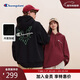 Champion【丁禹兮同款】冠軍衛衣25冬季加絨男連帽刺繡 黑色   XL   