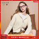 三彩【抗起球】2025冬季新款連帽拉鏈針織衫寬松開(kāi)衫休閑M 奶白色 M 160/84A
