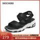 斯凱奇（Skechers）涼鞋女士秋季厚底休閑運動(dòng)女鞋百搭舒適外穿軟底沙灘鞋119853