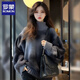 羅蒙（ROMON）圓領(lǐng)針織衫女裝2026秋季新款小香風(fēng)加厚毛衣女打底衫紅色上衣女 高領(lǐng)加厚款 均碼 建議80-140斤