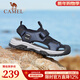 駱駝（CAMEL）夏季新款舒適包頭沙灘鞋戶(hù)外休閑男士涼鞋洞洞涼鞋 G13M076014-1 深藍/黑 40