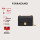 菲拉格慕（Ferragamo）女士黑色肩包 0776511 禮物送女友