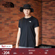 北面（The North Face）速干T恤男短袖戶(hù)外運動(dòng)半袖吸濕輕薄透氣春夏新款|8AUT JK3/黑色 M/170
