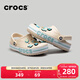 卡駱馳（CROCS）洞洞鞋貝雅卡駱班輕便耐磨一腳蹬休閑鞋|205089 冬日白/彩色-1LI 39 (240mm)