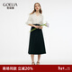 歌莉婭 新品  假兩件拼接連衣裙  1E4L4K420 03W本白 S