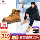 駱駝（CAMEL）馬丁靴男王俊凱同款工裝大黃靴女冬季穿搭通勤金甲戶(hù)外徒步登山鞋 G15W136025 沙漠黃-男 42