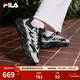 斐樂(lè )（FILA）官方女鞋老爹鞋運動(dòng)鞋鞋子蕨草鞋2休閑鞋 黑/南極灰-BA 37.5